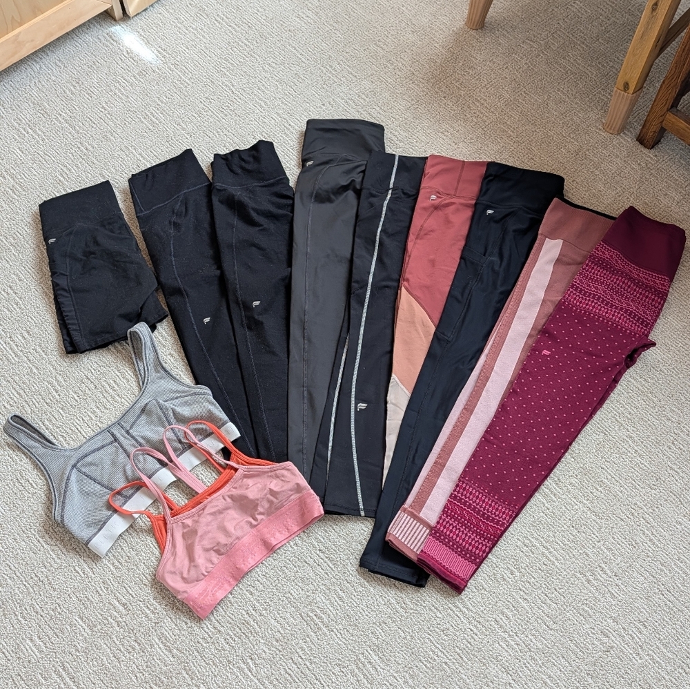 Activewear Leggings and Sports Bras Set